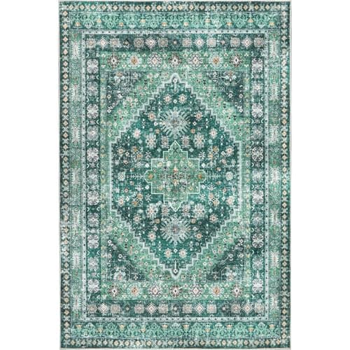 Zesthome Orange 8x10 Non-Slip Washable Vintage Stain Resistant Area Rug for Living Room OEKO-TEX
| Zesthome Vintage Ora