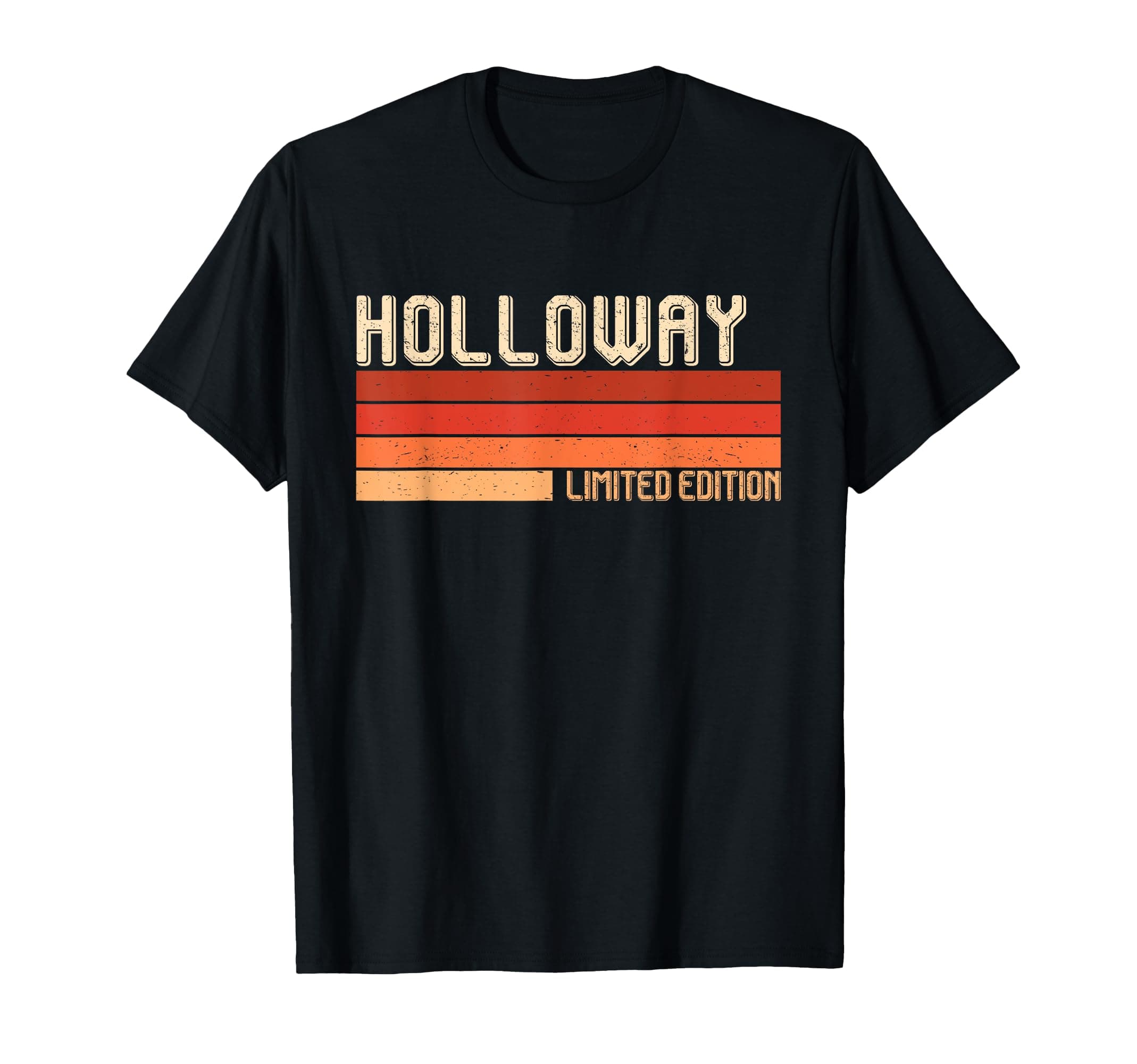 HOLLOWAY Family Name T-Shirt for Men Retro Vintage Personalized Idea