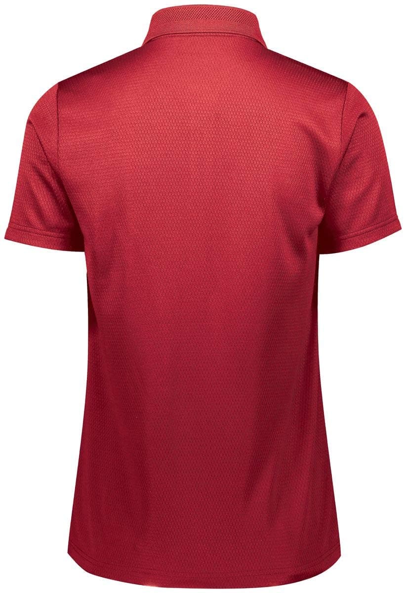 Holloway Ladies Prism Polo 2Xl Scarlet - Lightweight Moisture Wicking Polyester Polo for Women's Outdoor Activities