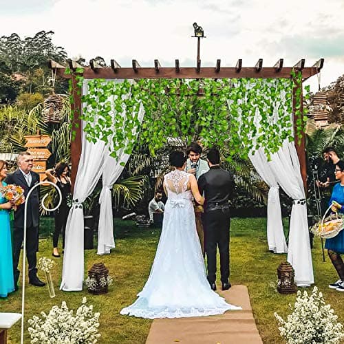 DearHouse 84 Feet Green Artificial Ivy Leaf Plants Vine Hanging Garland for Home Kitchen Garden Office Wedding Wall Deco