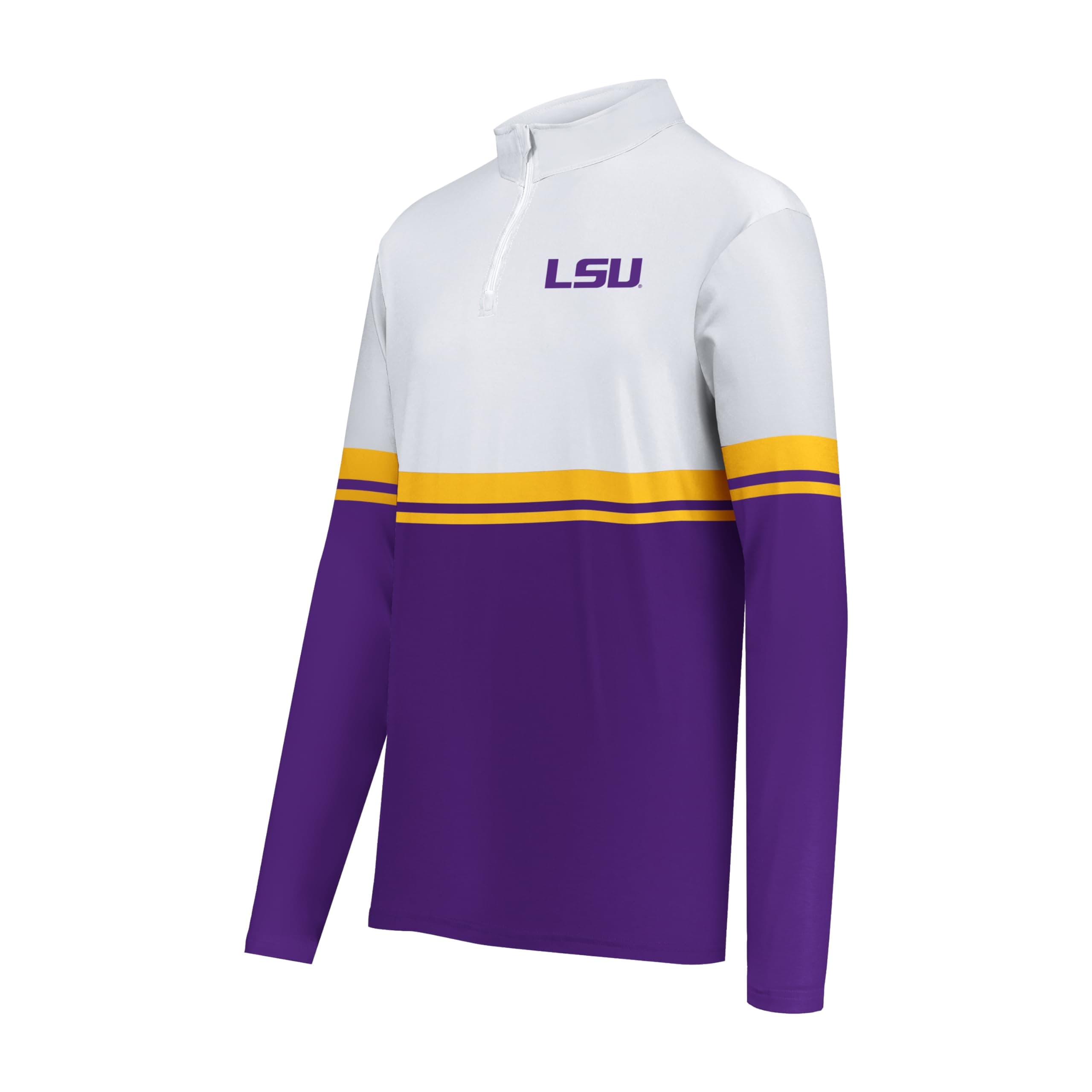 Holloway Men's NCAA Cotton-Touch™ Poly Quarter-Zip Pullover - Comfortable Collegiate Apparel for Men - Sporty Style for