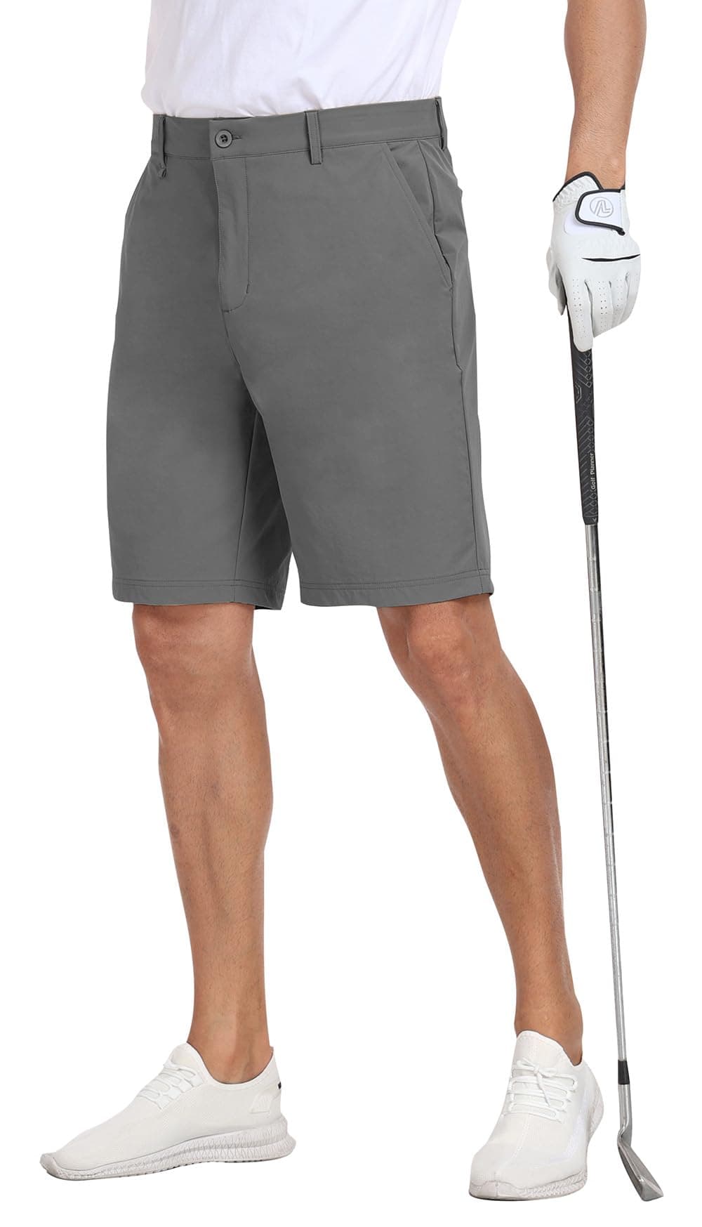 MoFiz Men's Lightweight Hiking Shorts Slim Stretch Golf Shorts Active Waistband