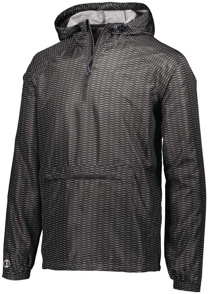 Augusta Sportswear Black Youth Range Packable Pullover - Small