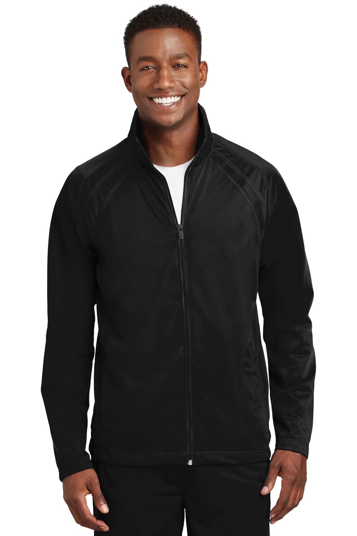 SPORT-TEK Warm Fitted Tricot Track Jacket for Men during Workout at Gym
| SPORT-TEK Lightweight Breathable Tricot Track