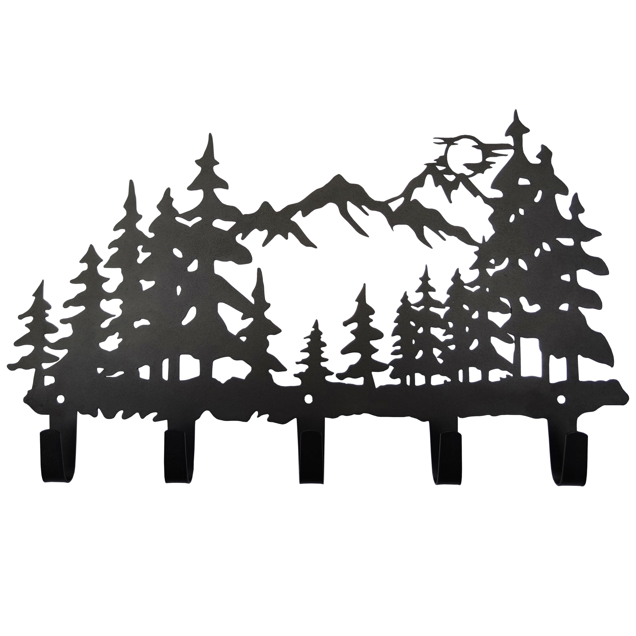 Metal Tree Coat Hooks for Living Room and Hallway - Sweet Home Decor - Forest Theme Hooks (Black)  
Metal Tree Hangers K