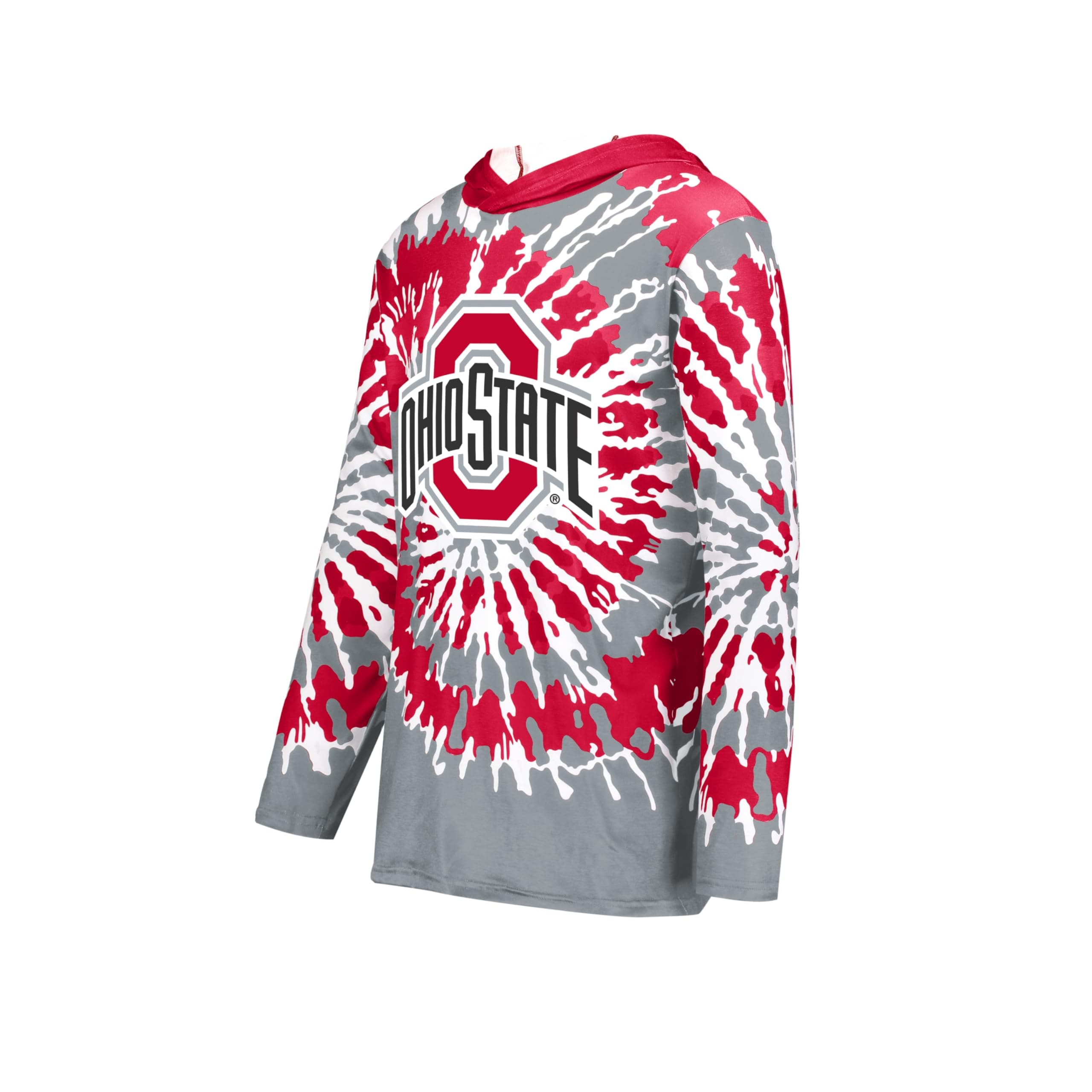 Holloway Men's NCAA Cotton Touch Poly Tie-Dye Hoodie - Comfortable Men's Hoodie for Outdoor Activities - Unique Design w
