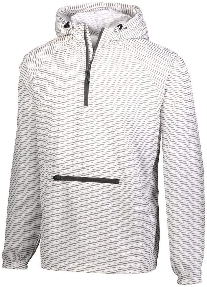 Augusta Sportswear Holloway Youth Packable Pullover XL White Winter Protection