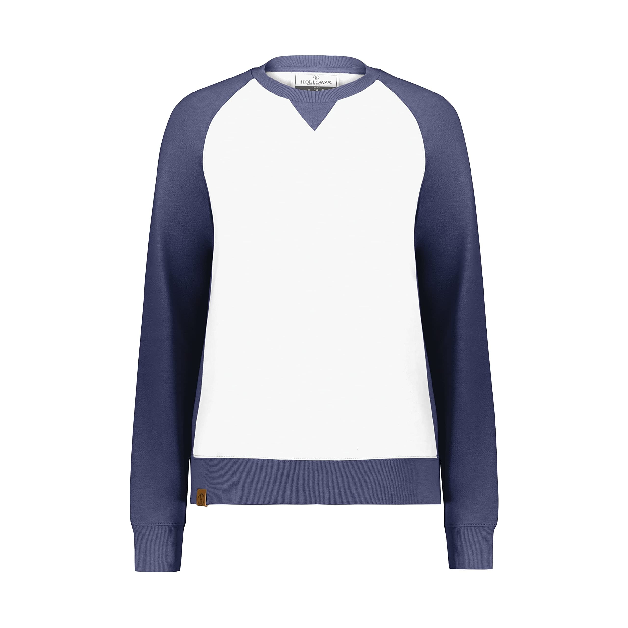 Holloway Women's All-American Fleece Crew + Warm + Active Ladies + Workout Gym + Quick Dry + Medium Stretch + 8.5 oz