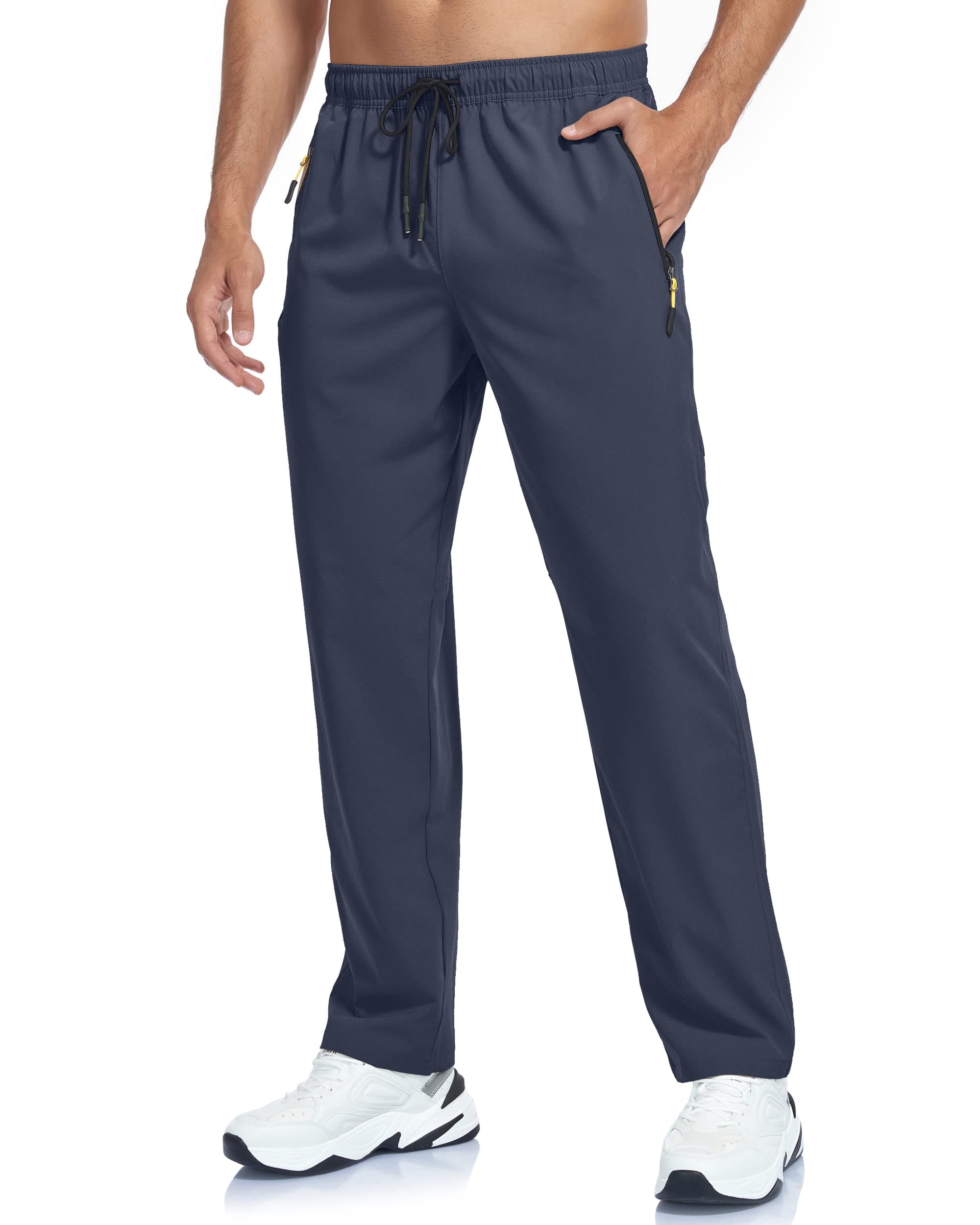 GAXIDES Men's Lightweight Breathable Quick Dry Fit Waterproof Hiking Pants for Camping, Fishing, Running and Athletic A