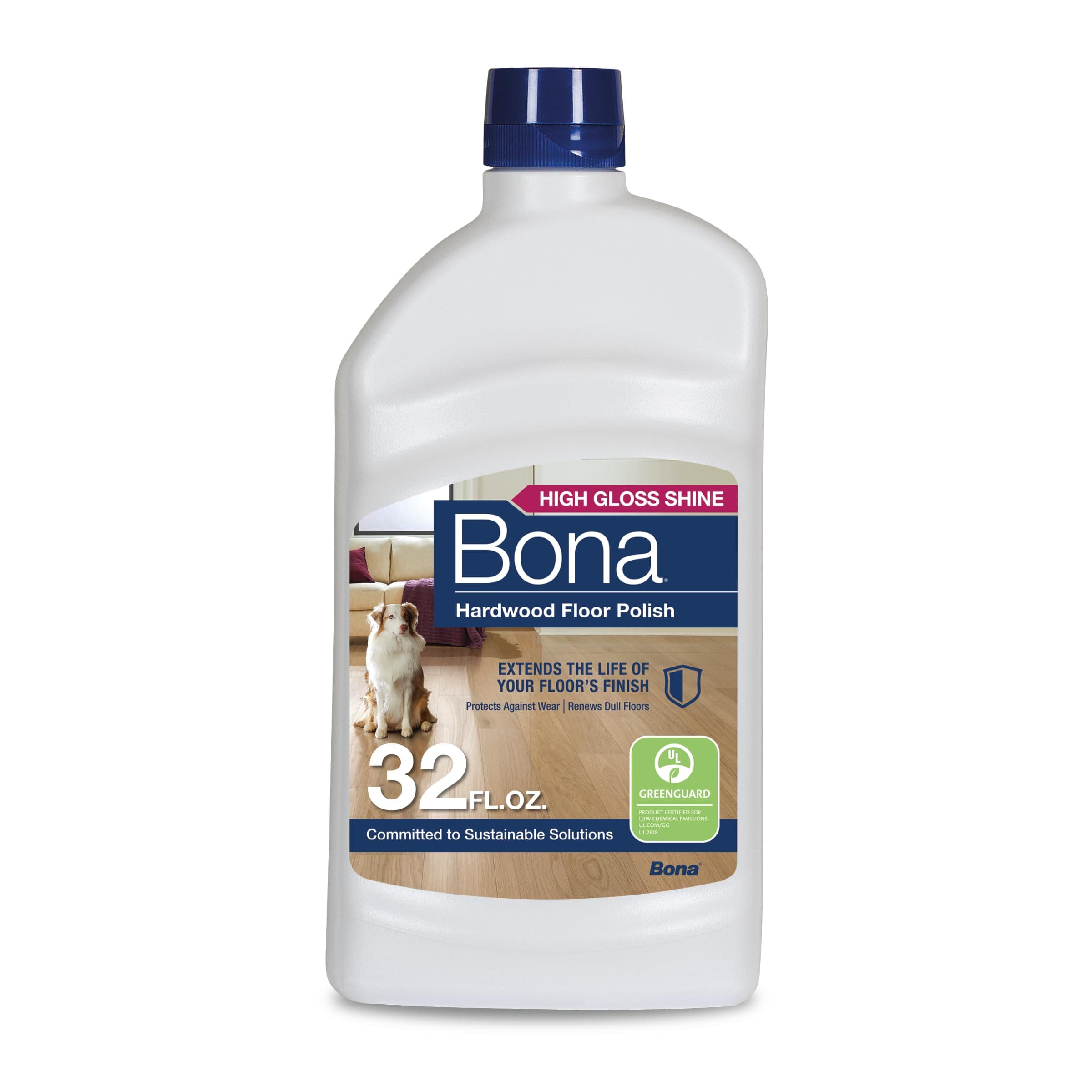 Bona Hardwood Floor Polish - High Gloss Shine - Protects and Renews Dull Flooring - Covers 500 sq ft
Bona Hardwood Floor