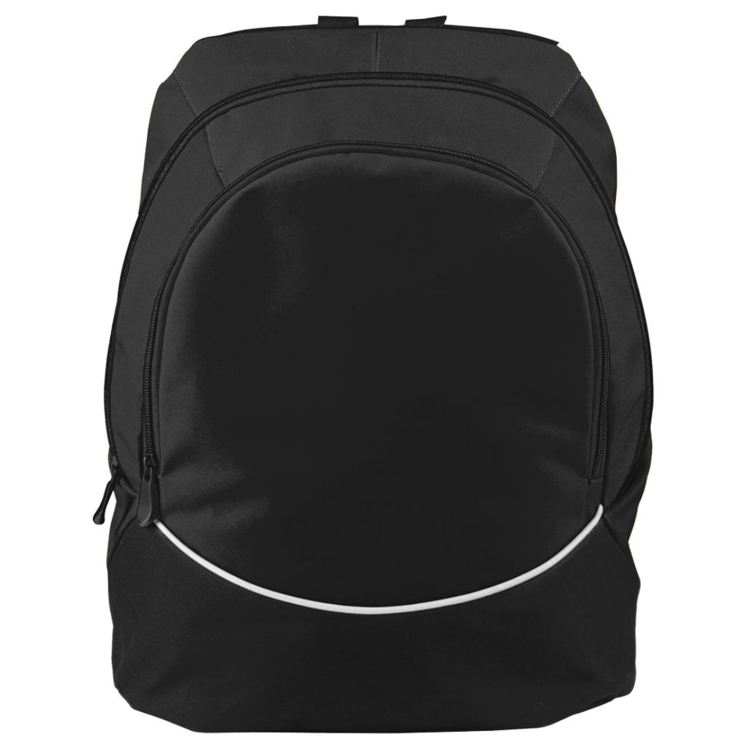 Augusta Sportswear Large Tri-Color Backpack for Men and Women, Everyday Use, Stylish and Durable, One Size Black/Black/W