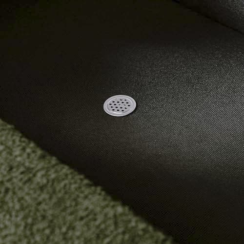 Dark Green Linen Fabric Upholstered Oval Storage Bench with Solid Wood Legs for Living Room/Bedroom/End of Bed/Entryway