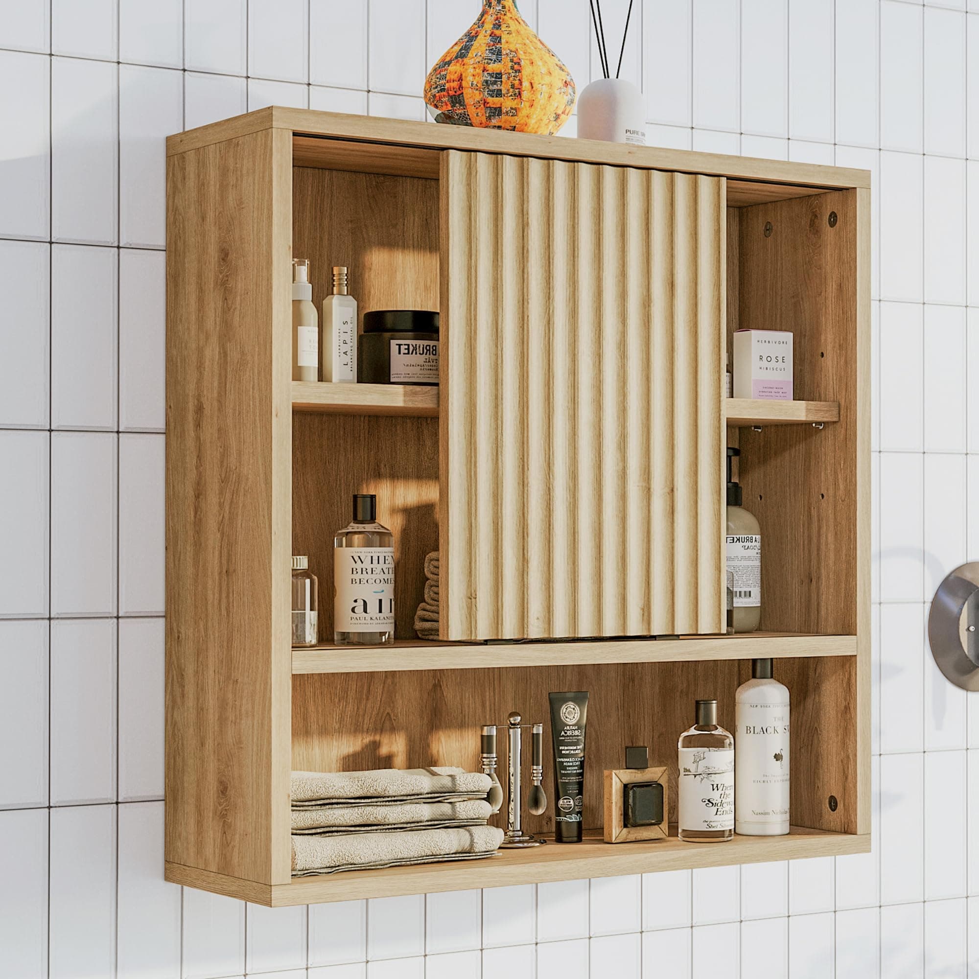 Bathroom Wall Cabinet Above Toilet Storage with Adjustable Shelves for Modern Space-Saving Design
| Space-Saving WallMo