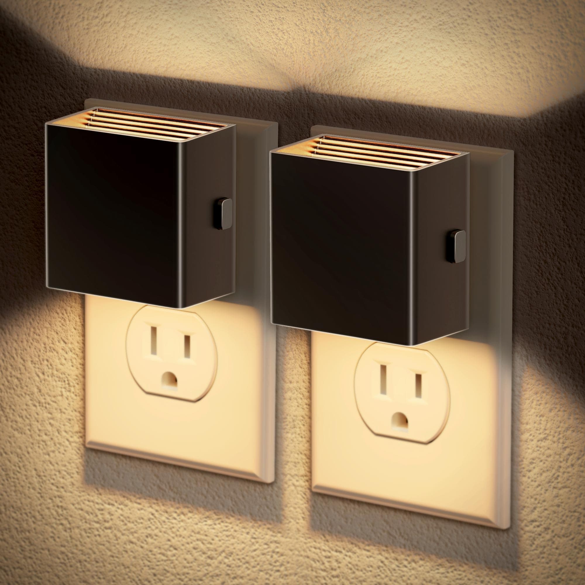 JandCase Automatic Night Lights Plug into Wall for Kids Bathroom Hallway Kitchen Bedroom Decor
| JandCase 2 Pack Modern