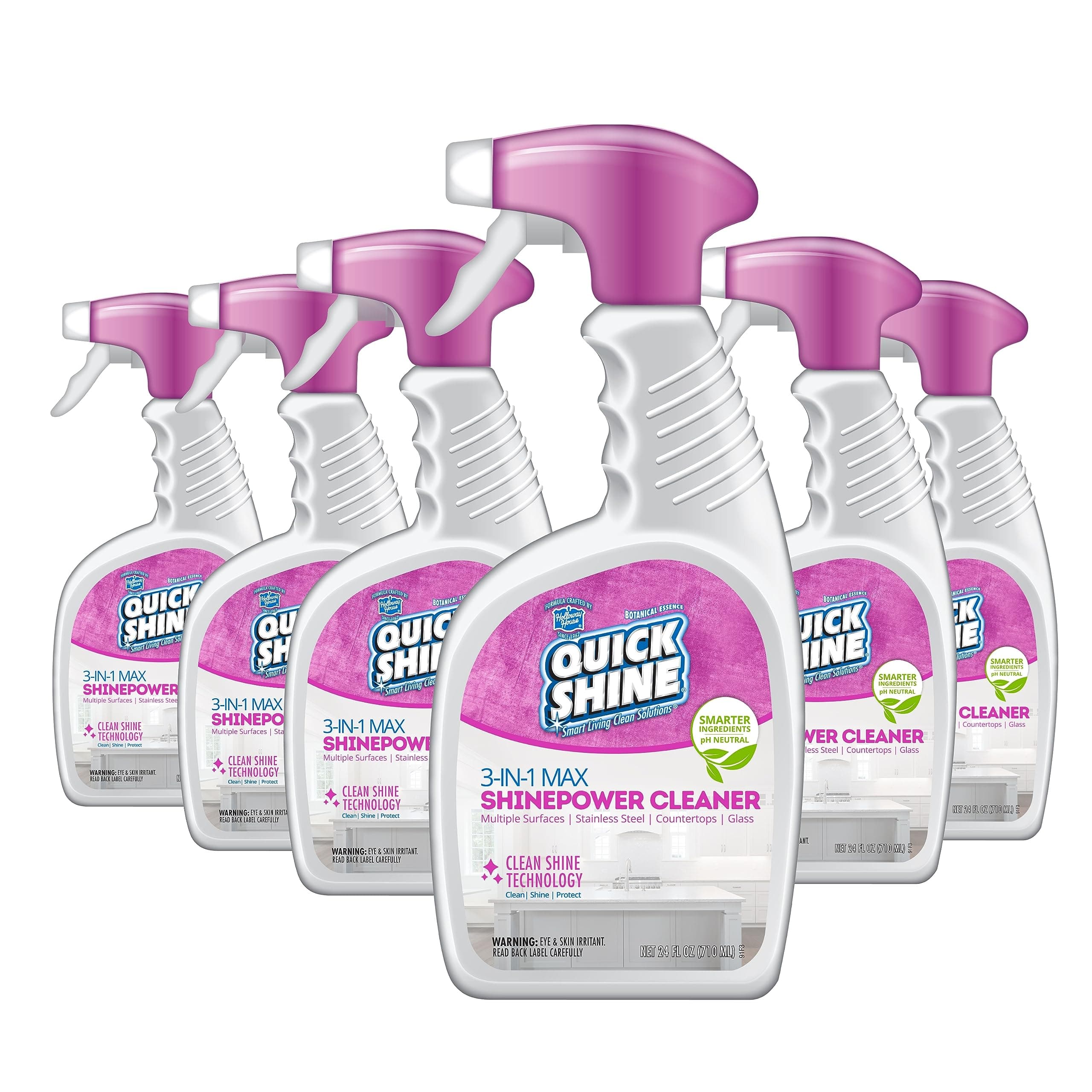 Quick Shine 3-IN-1 MAX ShinePower Surface Cleaner | Instantly Cleans & Shines | Countertops, Stainless, Mirrors, Granite
