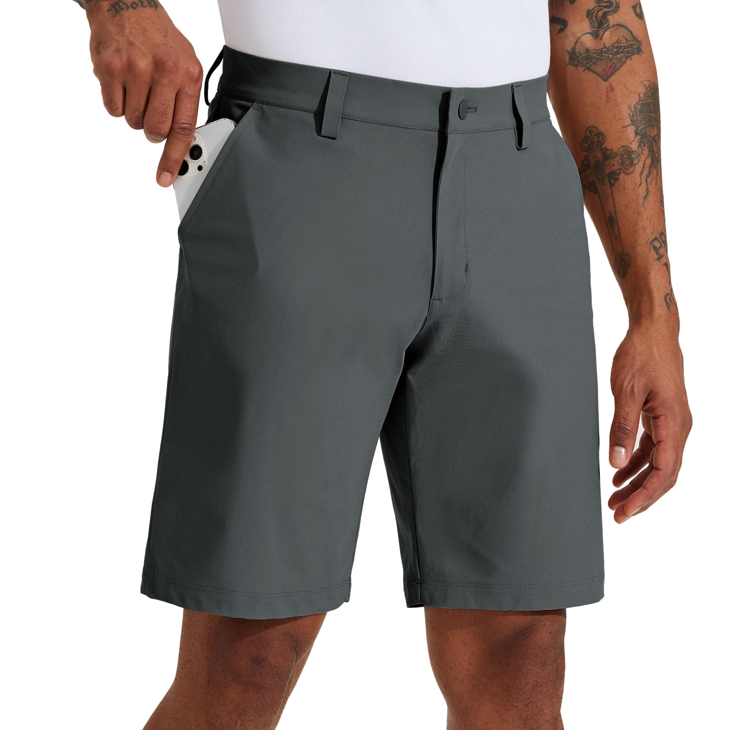 Willit Men's Quick Dry Golf Shorts for Hiking and Casual Wear with Pockets
| Willit Men's Stretch Work Dress Shorts Glo