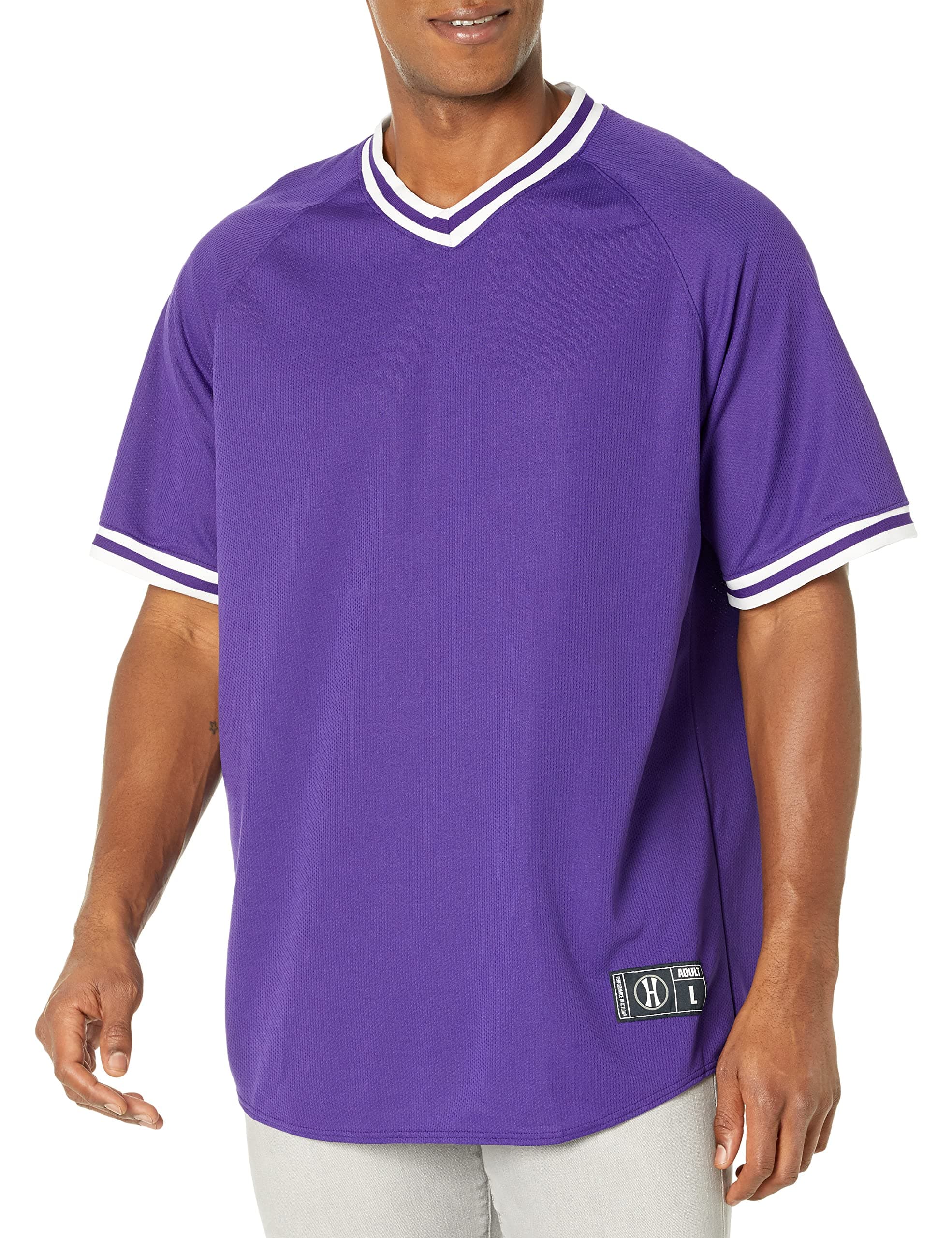 Augusta Sportswear Holloway Retro V-Neck Men's Baseball Jersey | Purple, XX-Large
Augusta Sportswear Holloway Retro V-