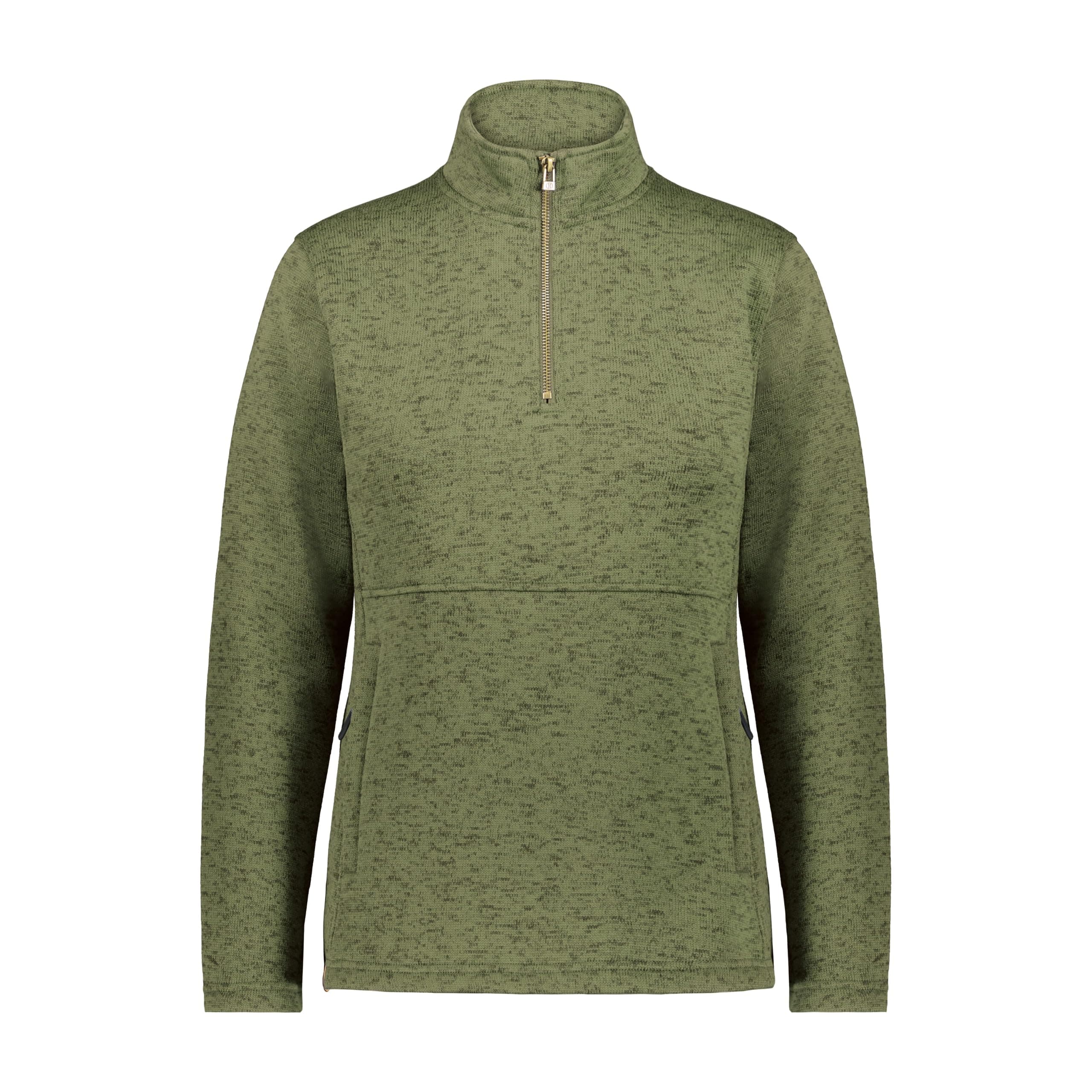 Holloway Women's Alpine Fleece 1/4 Zip Pullover + Warmth + Outdoor Activities + Layering + Moisture Wicking + 90g/M2 + C