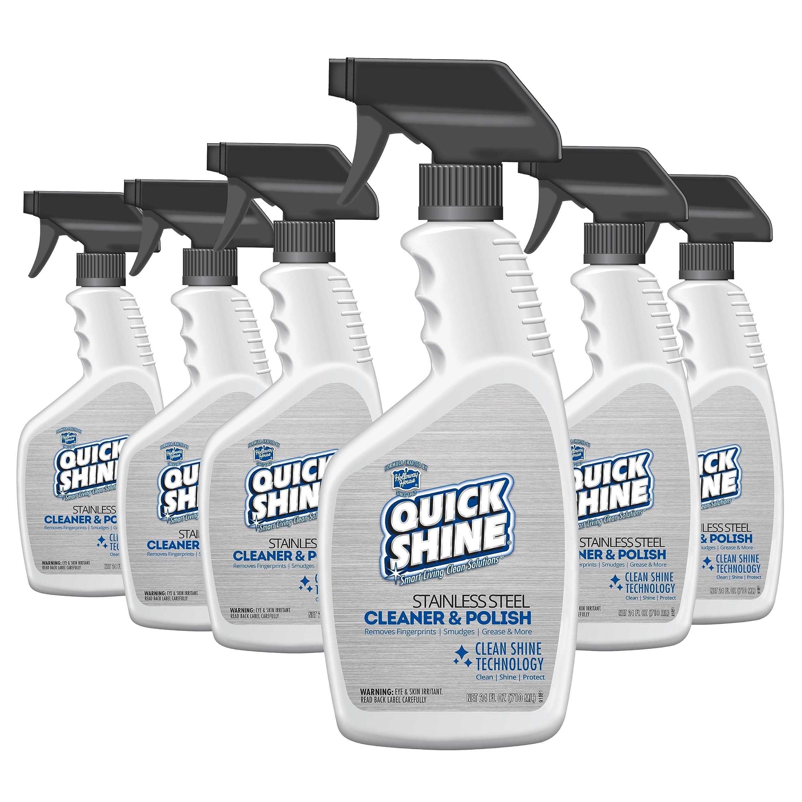 Quick Shine Stainless Steel Cleaner and Polish 24oz | Removes Grime & Leaves a Streak-Free Shine | Non-abrasive pH Neutr