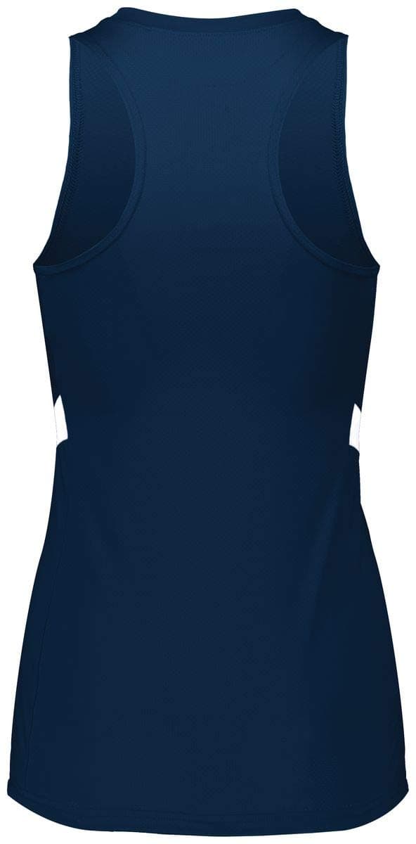 Holloway Ladies Pr Max Compression Jersey 2Xl Navy/White + Core keywords: sports compression shirt + Attributes: moistur