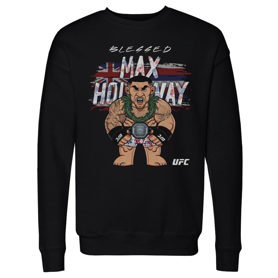 Max Holloway UFC Crewneck Sweatshirt - BIG SHOTS Hawaii Fighters Style