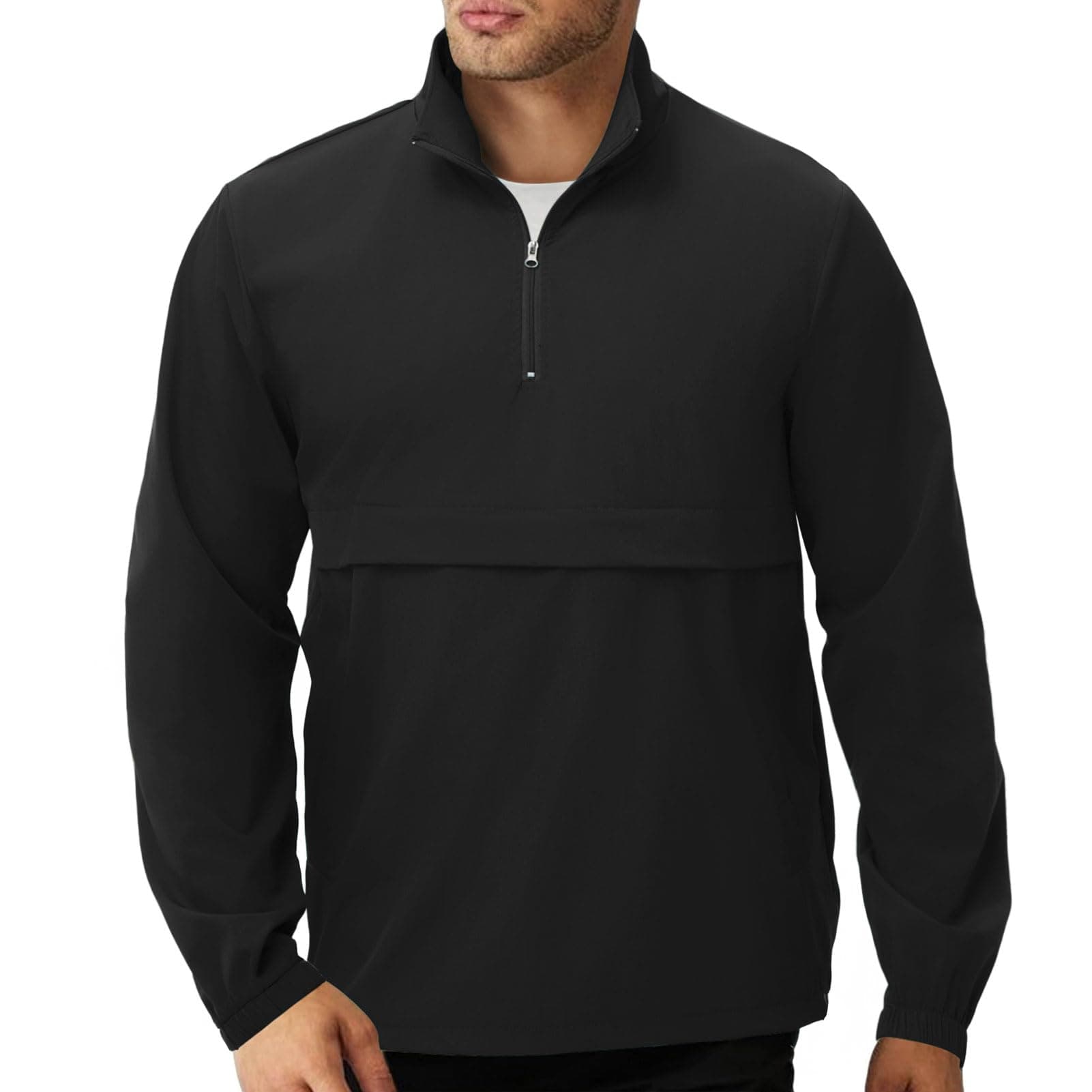 EDITCOZY Men's Lightweight Quarter Zip Pullover Casual Windbreaker for Running and Golf with Multiple Pockets
| EDITCOZ