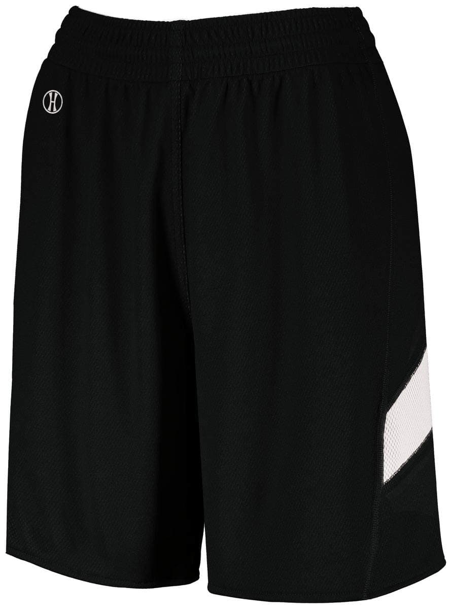 Holloway Ladies Dual-Side Single Ply Shorts 2Xl Black/White: Running Lightweight Cooling Shorts for Women