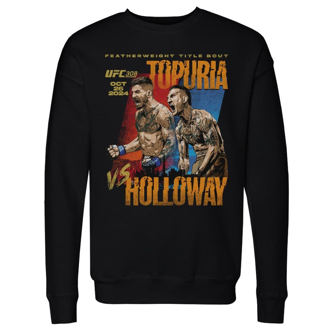 ILIA TOPURIA UFC 308 CREWNECK SWEATSHIRT - FIGHTING WEAR FOR MMA ENthusiasts - SIZE MD