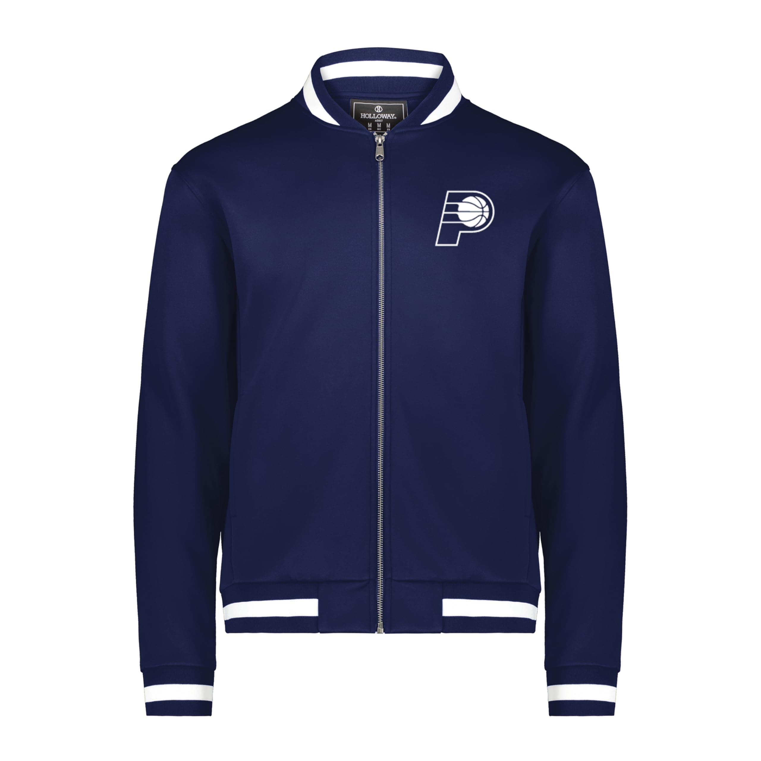 Holloway Men's NBA Indiana Pacers Full Zip Lightweight Basketball Apparel - Sports Jacket for Athletes, Gym and Game Day
