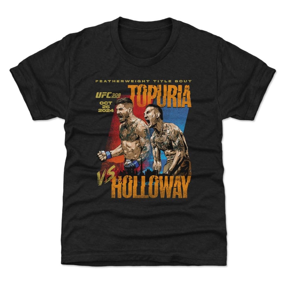500 LEVEL Ilia Topuria UFC Youth Shirt - UFC 308 -ages 6-14 - Fight Night Apparel - Youth Size
