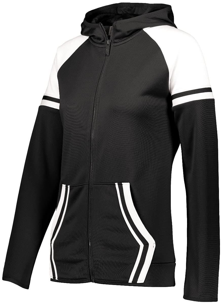 Holloway Sportswear Womens Retro Grade Jacket L Black/White Moisture Wicking Breathable Running Jacket For Women
| Holl
