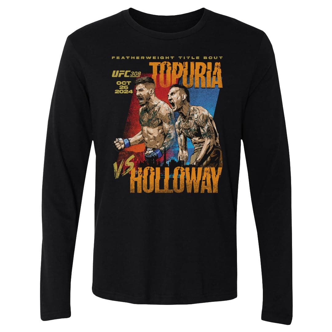 Ilia Topuria UFC Long Sleeve Shirt - UFC 308 Fight Shirt for MMA Fans
Ilia Topuria UFC Long Sleeve Shirt - Perfect Gift