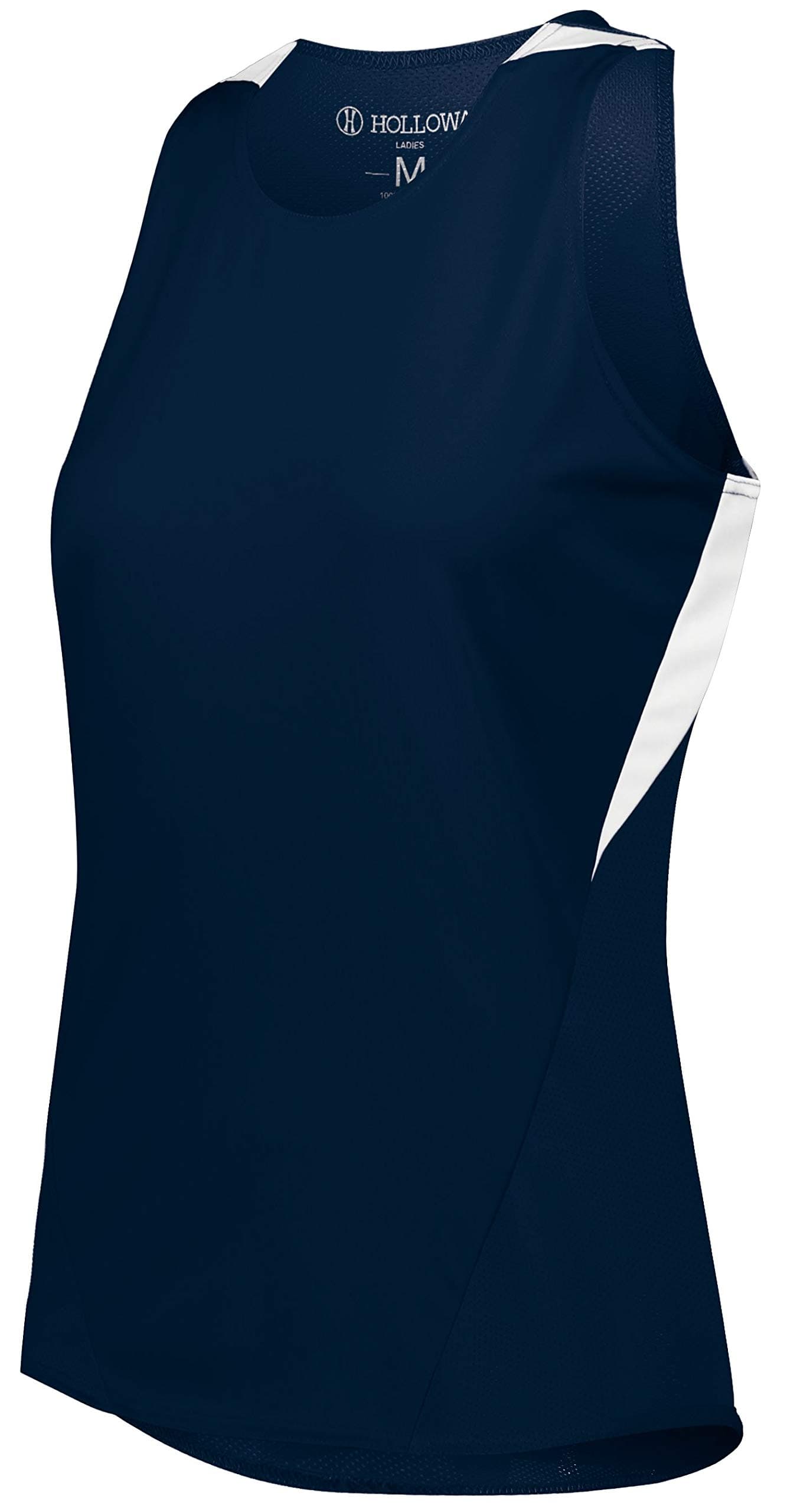 Holloway Ladies Pr Max Track Jersey 2XL Navy/White + Core Insulation + Running Enthusiasts + Outdoor Races + Quick Dry T
