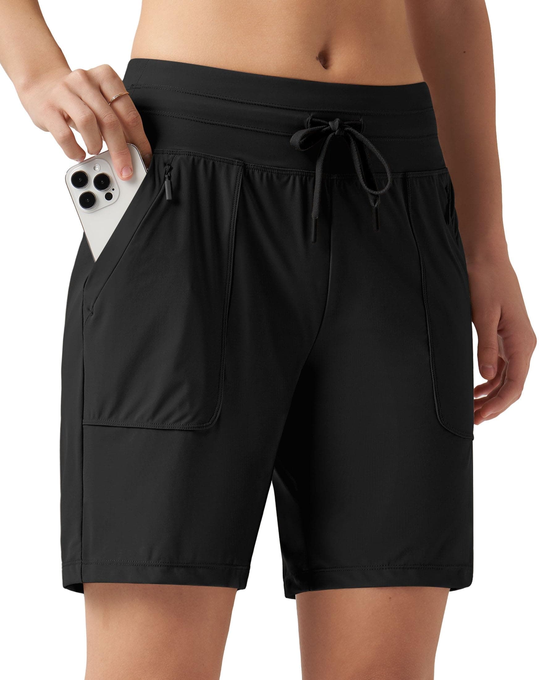 Willit Women's Quick Dry Golf Shorts for Hiking and Casual Outdoor Use - Lightweight UPF50+ Global Recycled Standard
|
