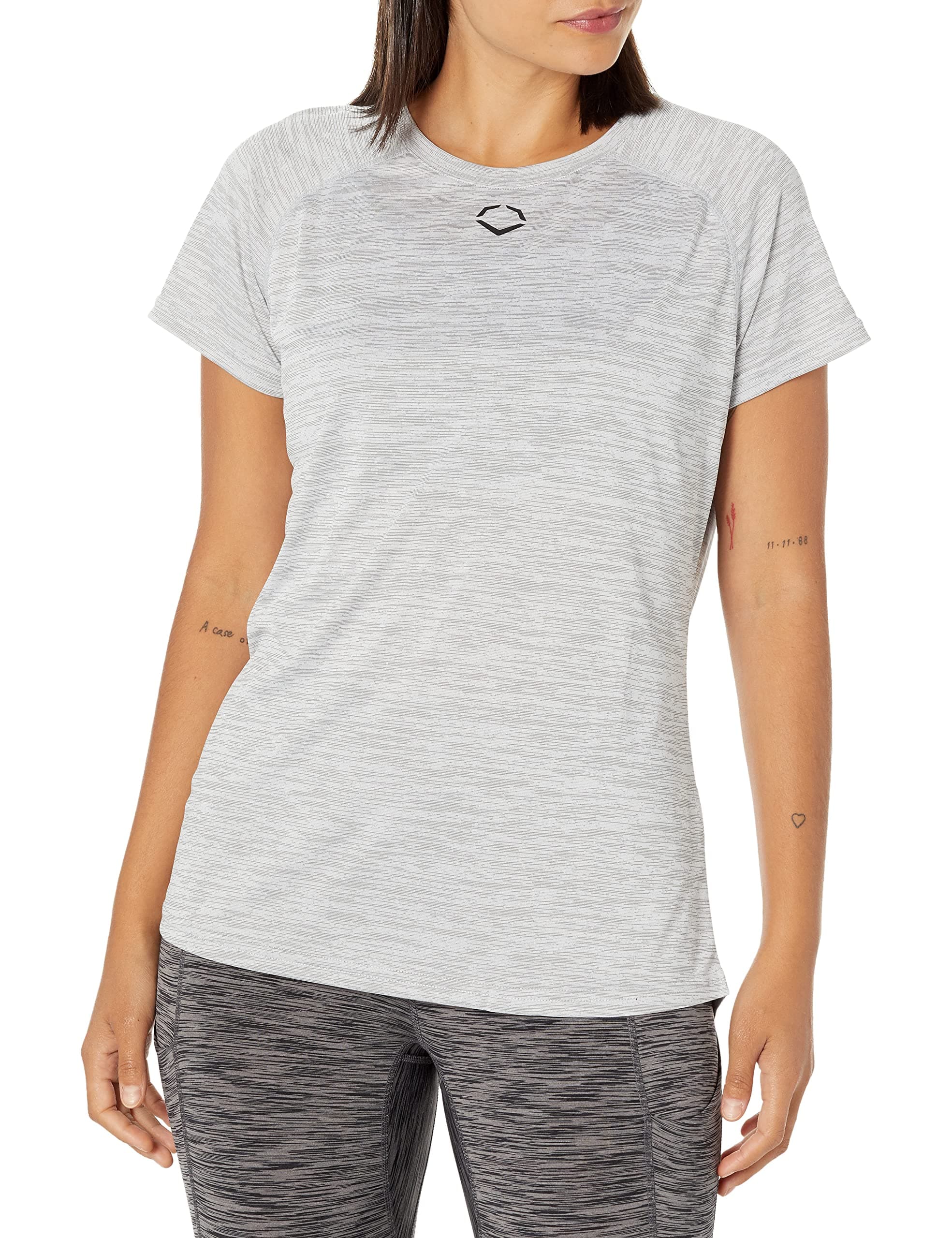 EvoShield Women's Fx Short Sleeve Training Tee + Moisture Wicking + Active Women Athletes + Gym and Fitness Studio + Bre